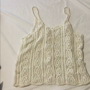 Forever 21 crotchet tank top swim cover-up